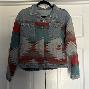 Aztec denim jacket